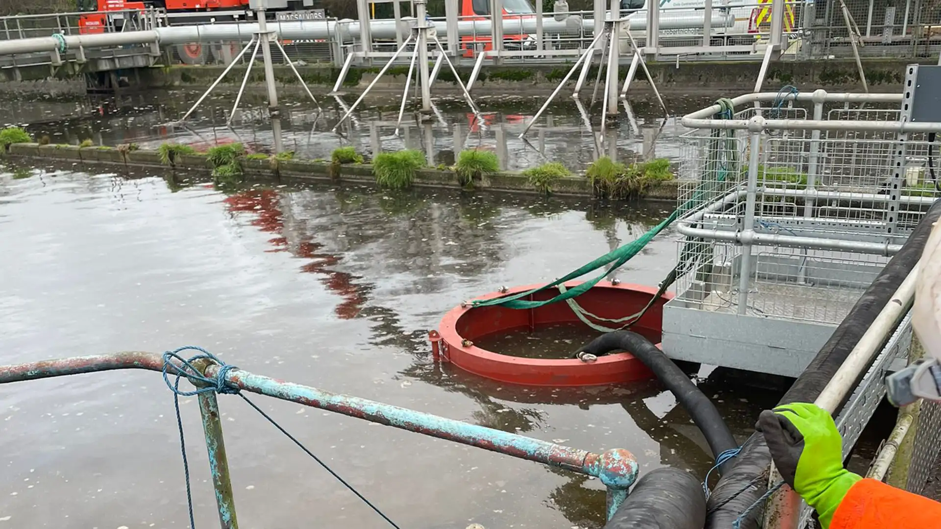Temporary Water Control for Live Aeration Ditch Works, Cornwall